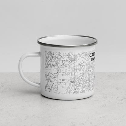 Canyonlands National Park Topographic Camp Mug