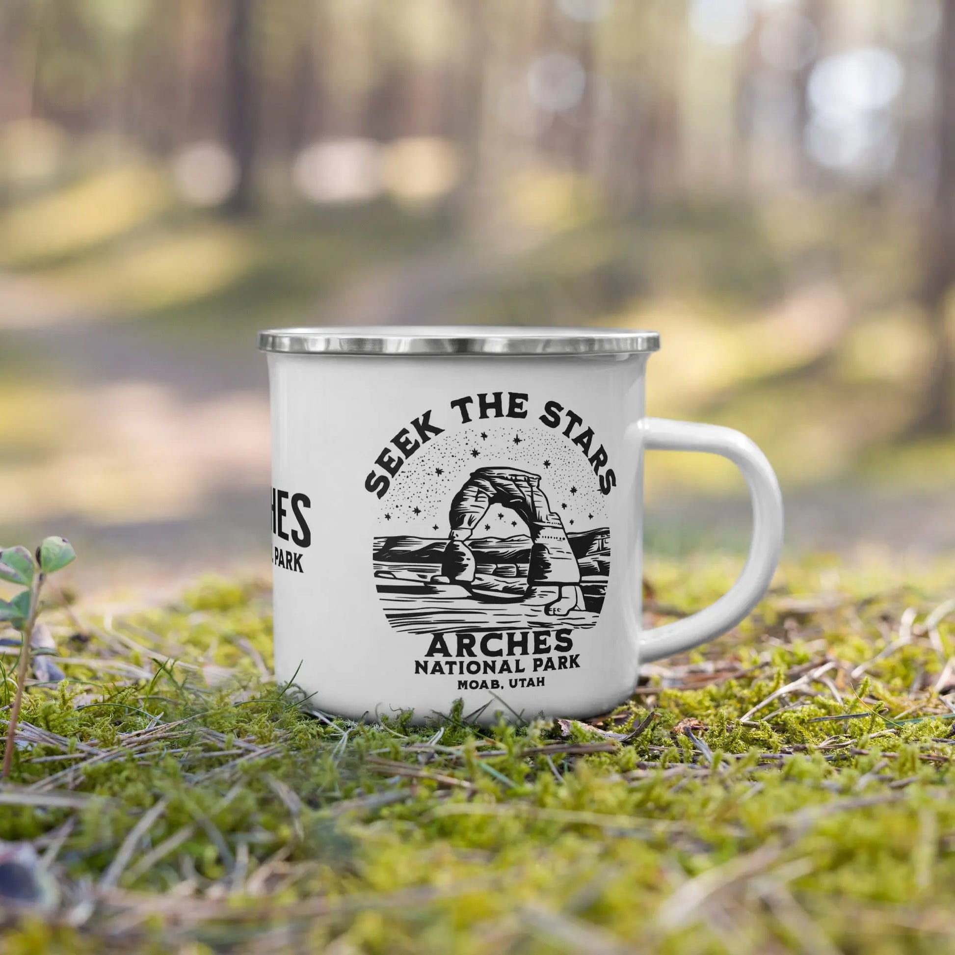 Arches National Park Seek The Stars Durable Enamel Camp Mug - Park Service Apparel