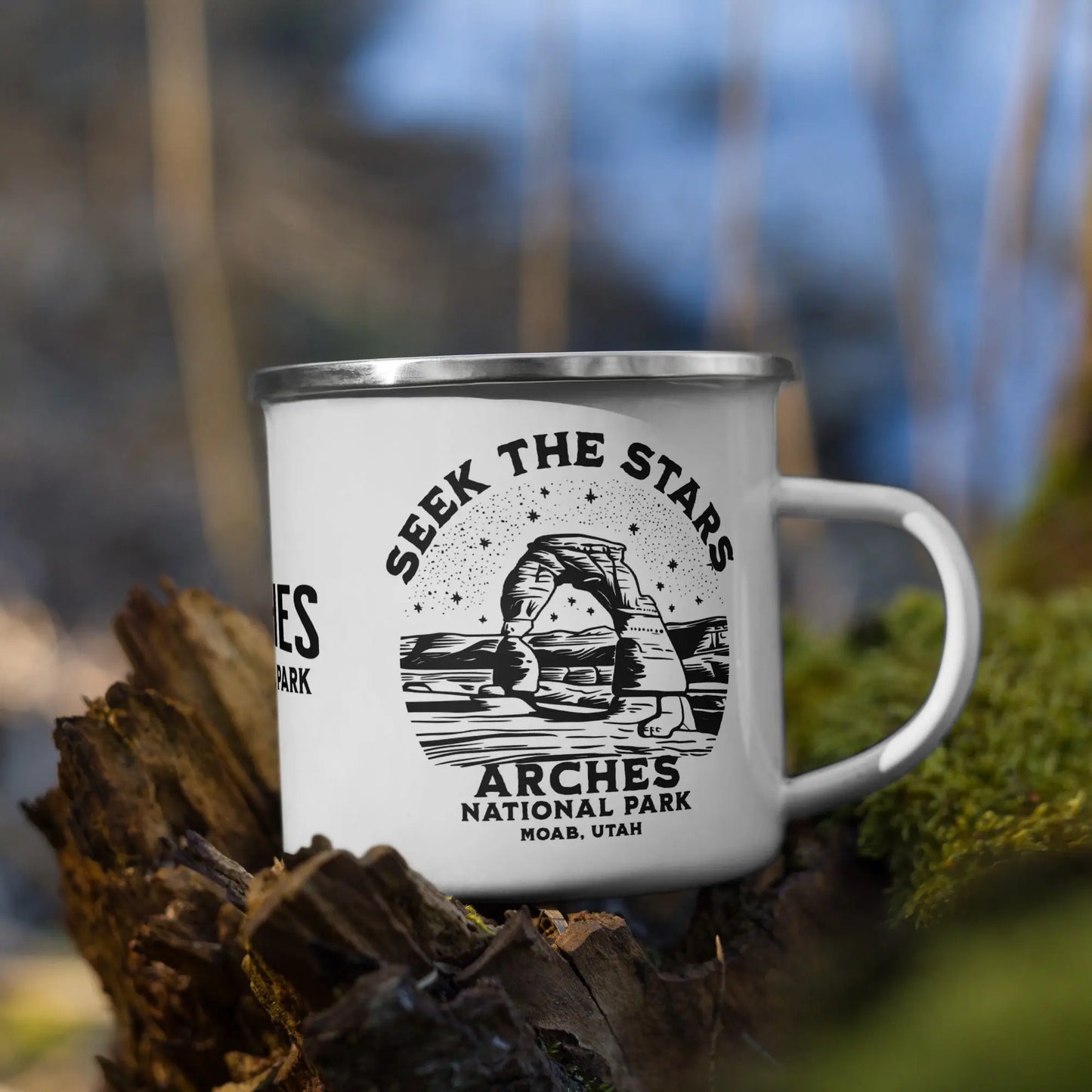 Arches National Park Seek The Stars Durable Enamel Camp Mug - Park Service Apparel