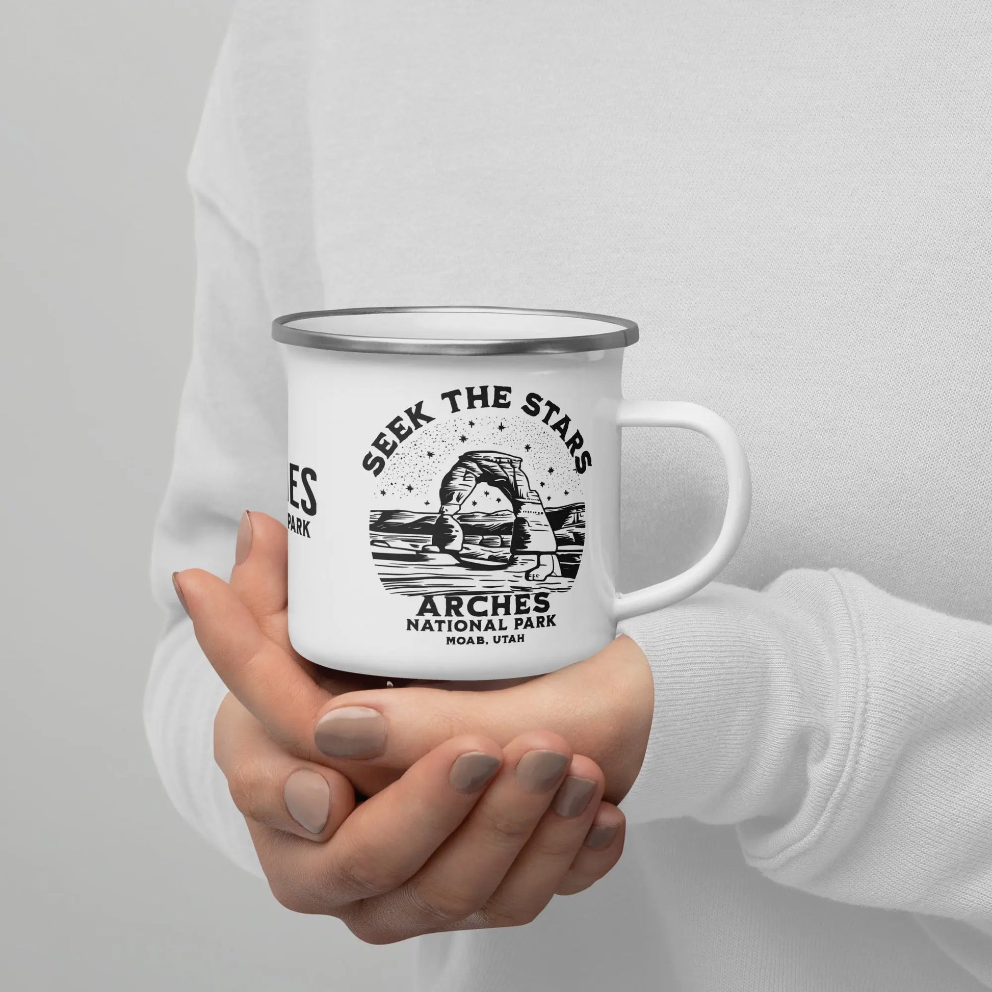 Arches National Park Seek The Stars Durable Enamel Camp Mug - Park Service Apparel