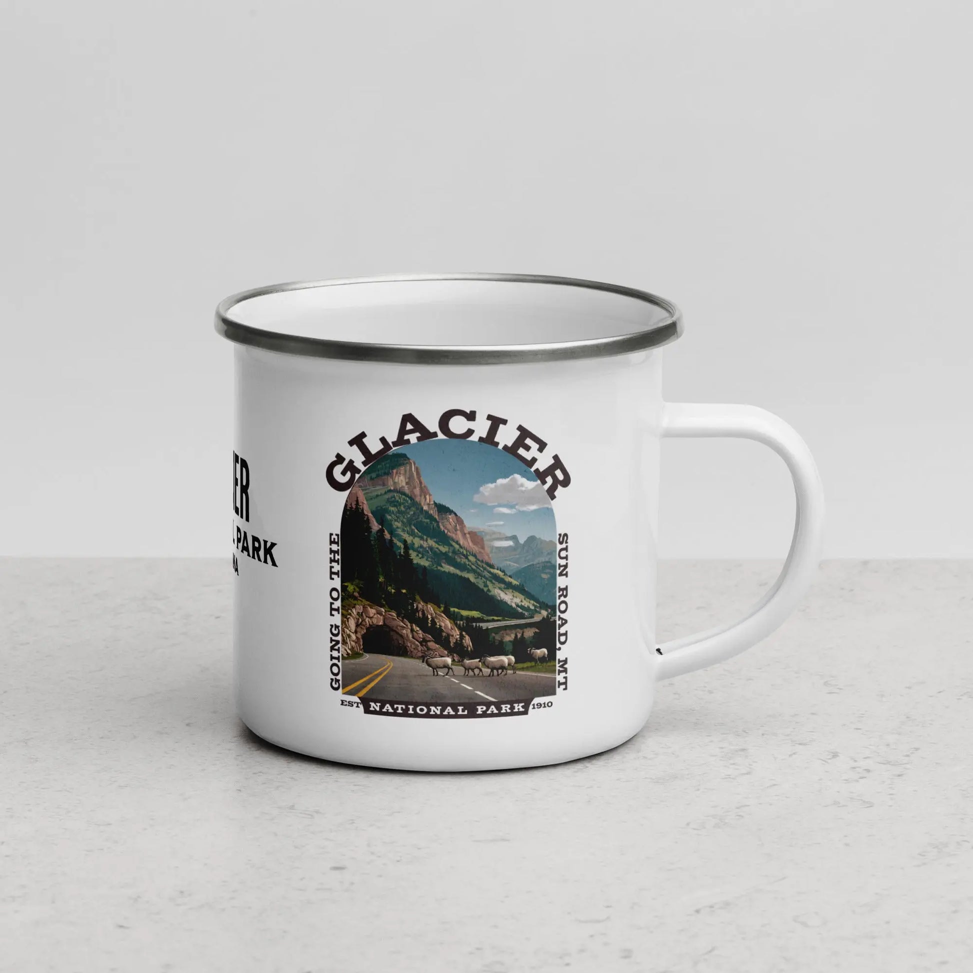 Glacier National Park Durable Enamel Camp Mug Going To The Sun Road - Park Service Apparel
