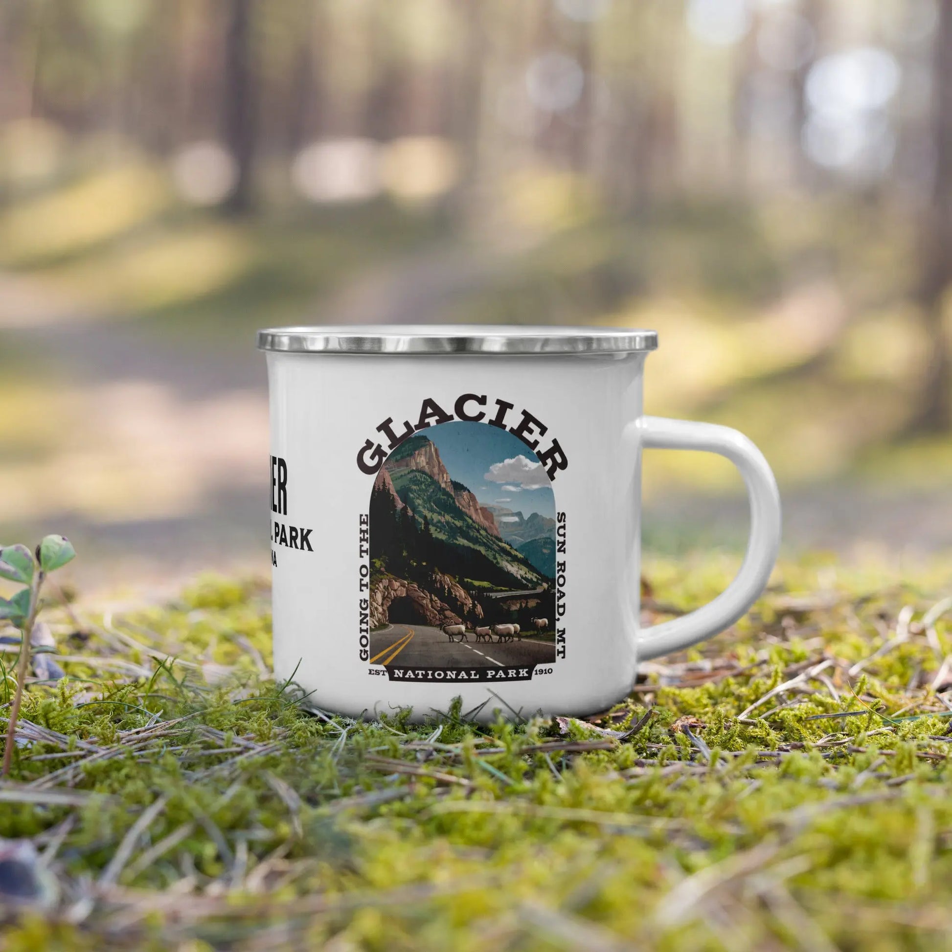 Glacier National Park Durable Enamel Camp Mug Going To The Sun Road - Park Service Apparel