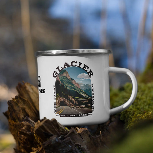 Glacier National Park Durable Enamel Camp Mug Going To The Sun Road - Park Service Apparel