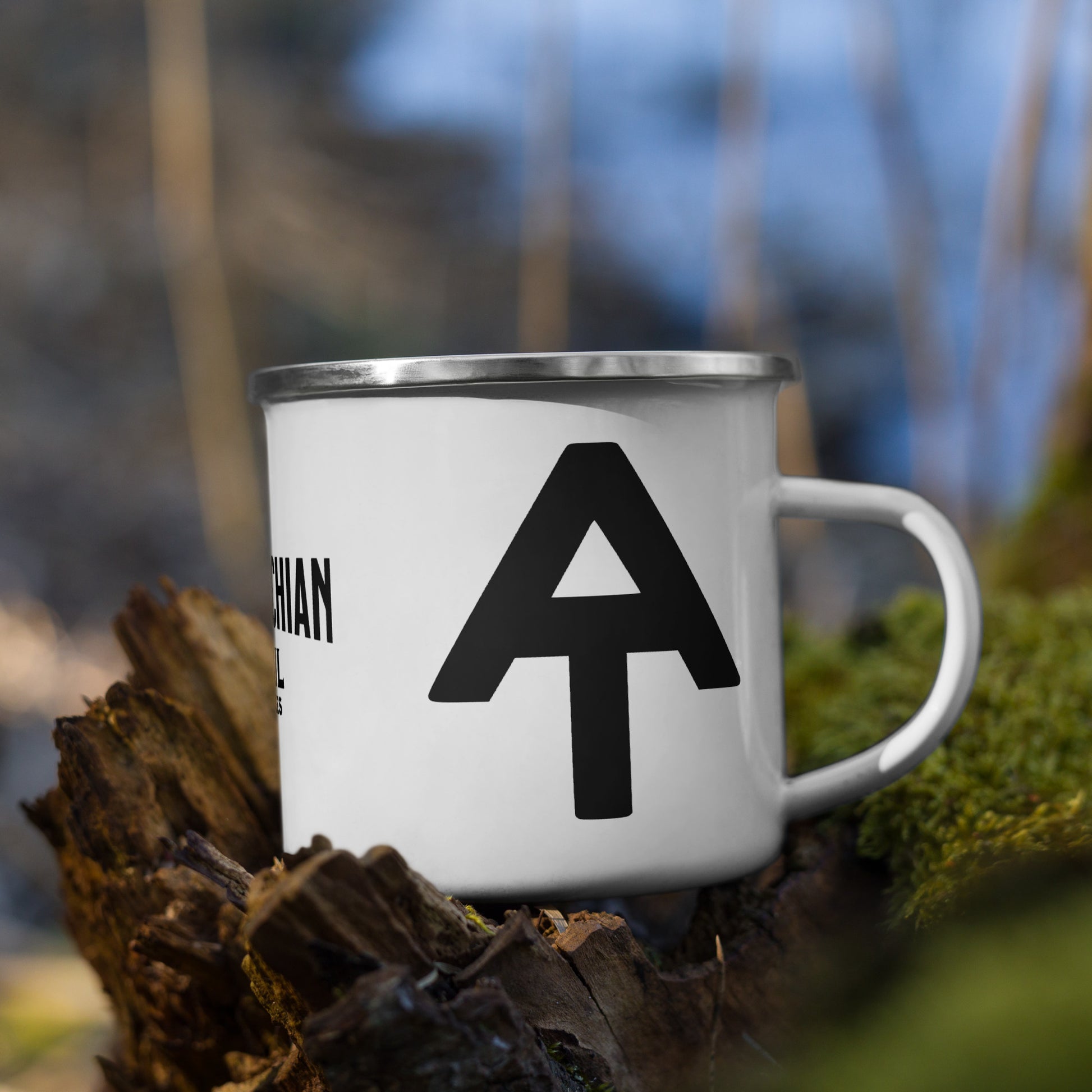 Appalachian Trail Durable Enamel Camp Mug Wood Distance Sign Park Service Apparel