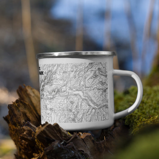 Yosemite National Park Topographic Durable Enamel Camp Mug Park Service Apparel