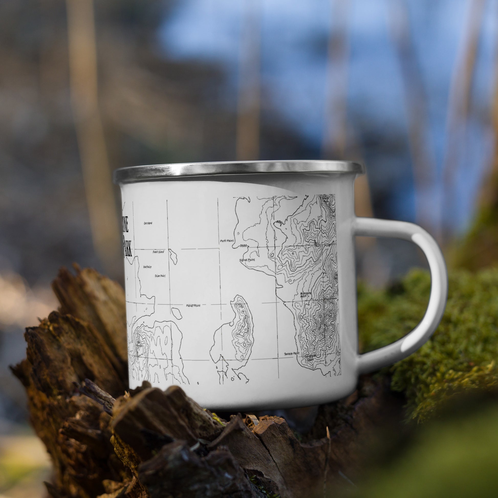 Yellowstone National Park Topographic Durable Enamel Camp Mug Park Service Apparel
