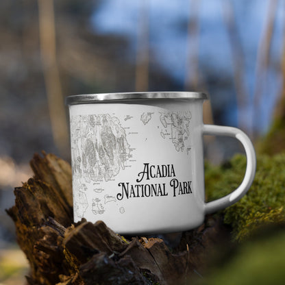 Acadia National Park Topographic Camp Mug Park Service Apparel