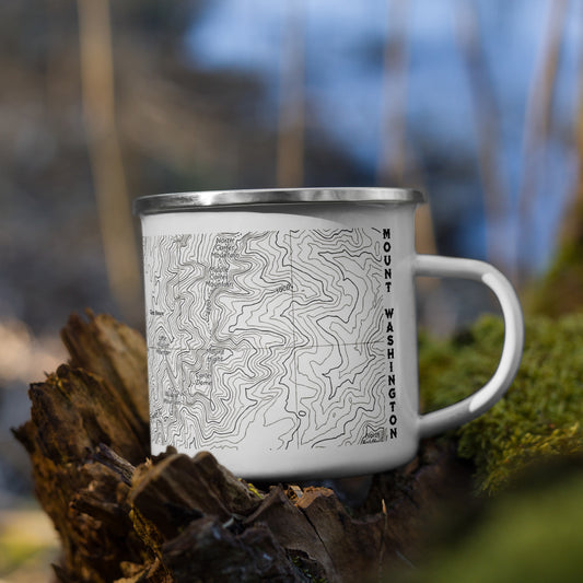 Mount Washington Topographic Durable Camp Mug Presidential Range Park Service Apparel