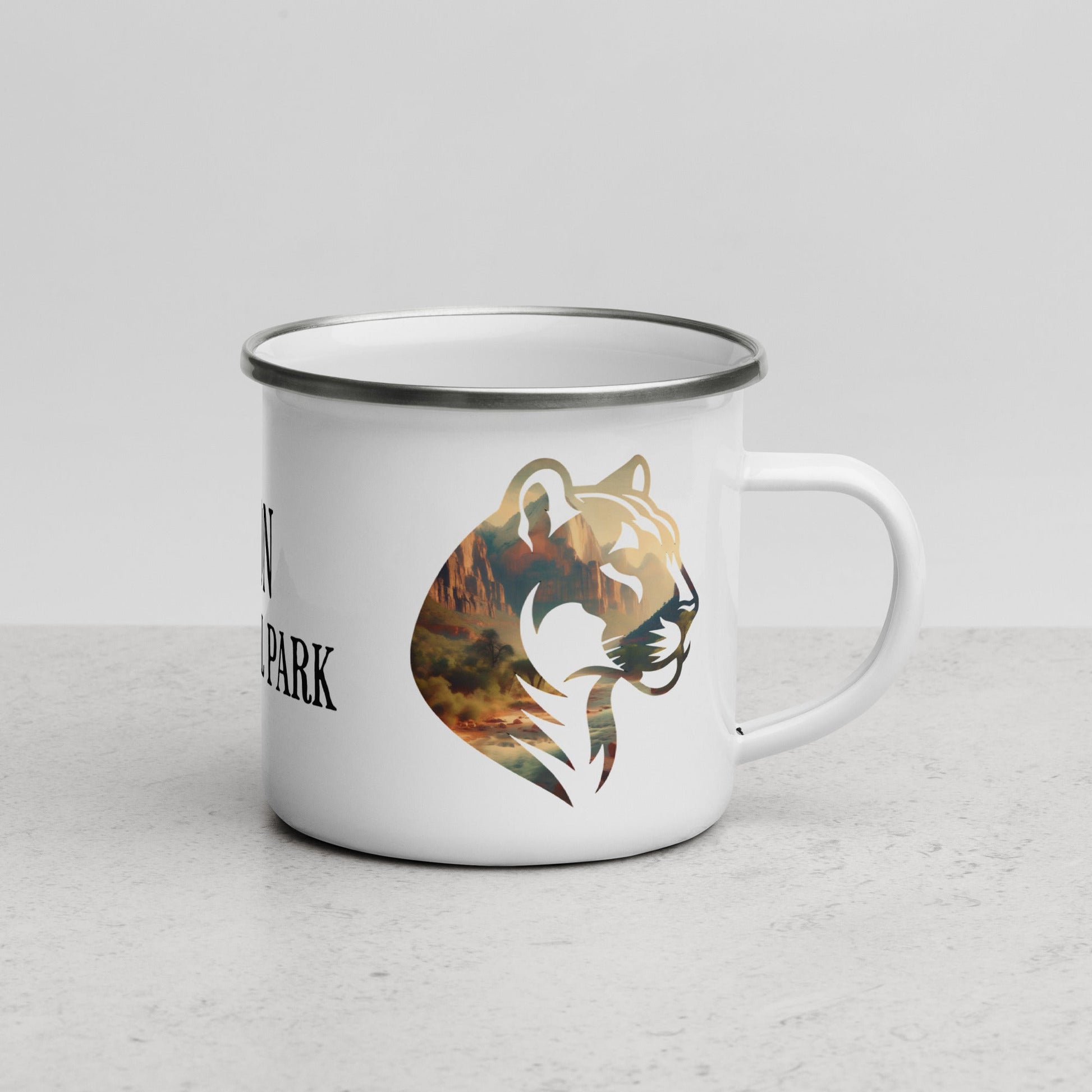 Zion National Park Mountain Lion Camp Mug Park Service Apparel