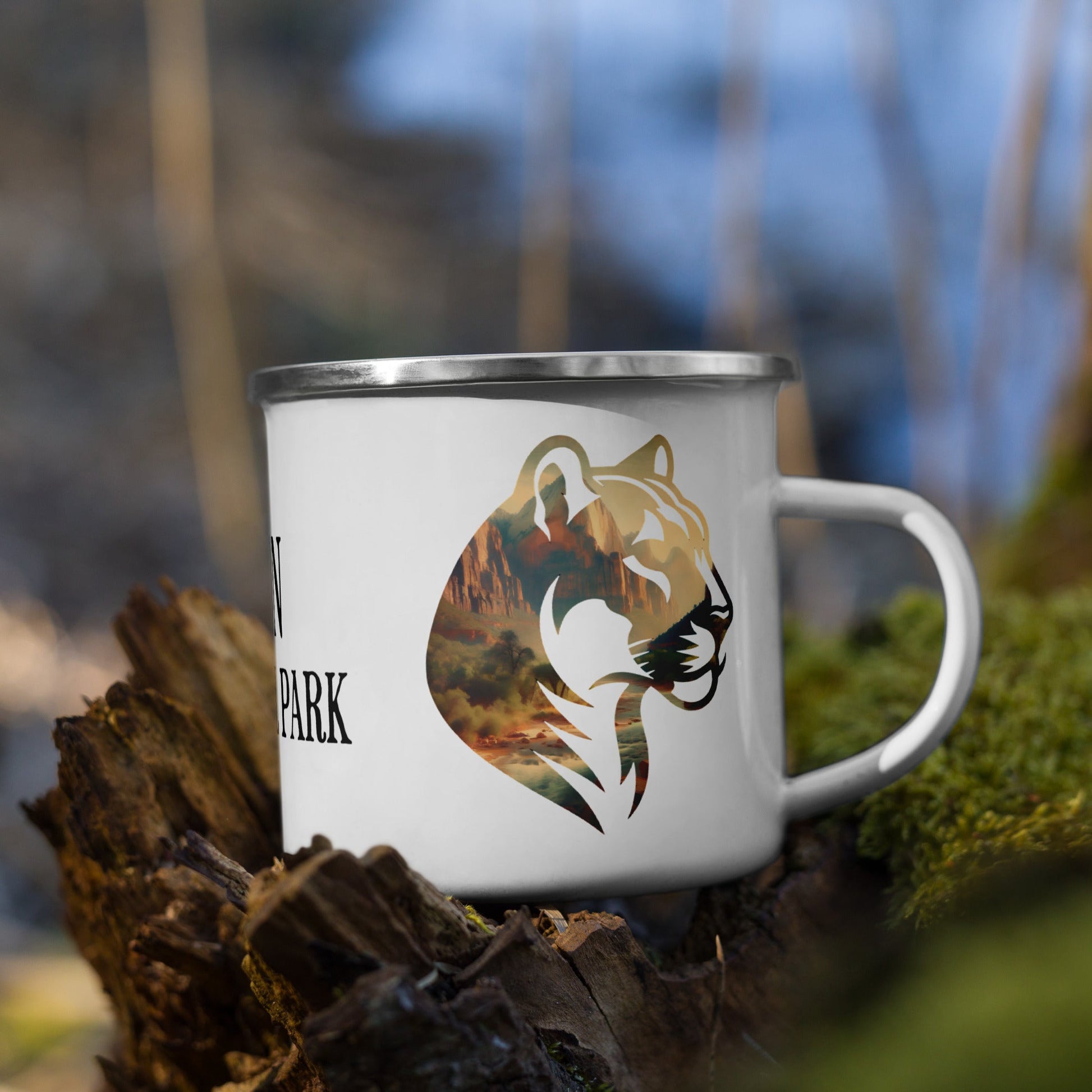 Zion National Park Mountain Lion Camp Mug Park Service Apparel