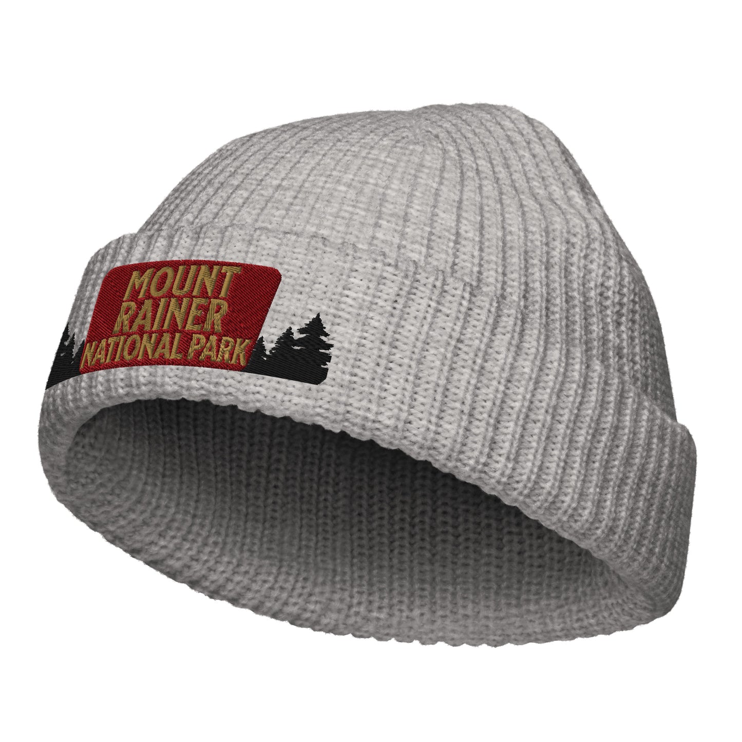 Mount Rainier National Park Sign Embroidered Beanie Park Service Apparel