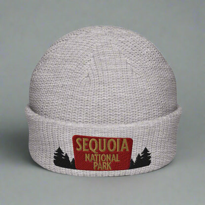 Sequoia National Park Sign Embroidered Beanie Park Service Apparel