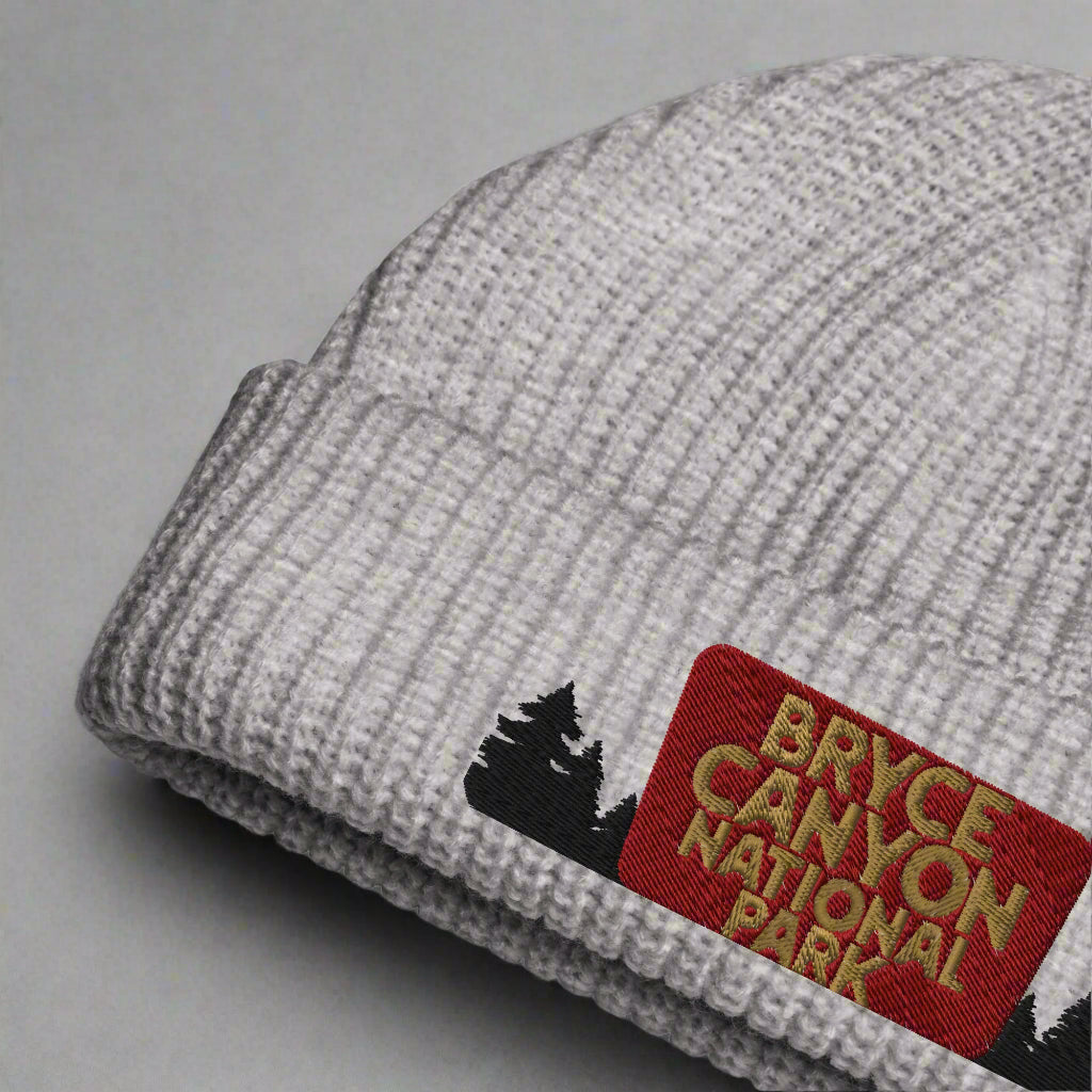 Bryce Canyon National Park Sign Embroidered Wharf Beanie Park Service Apparel