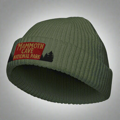 Mammoth Cave National Park Sign Embroidered Beanie Park Service Apparel