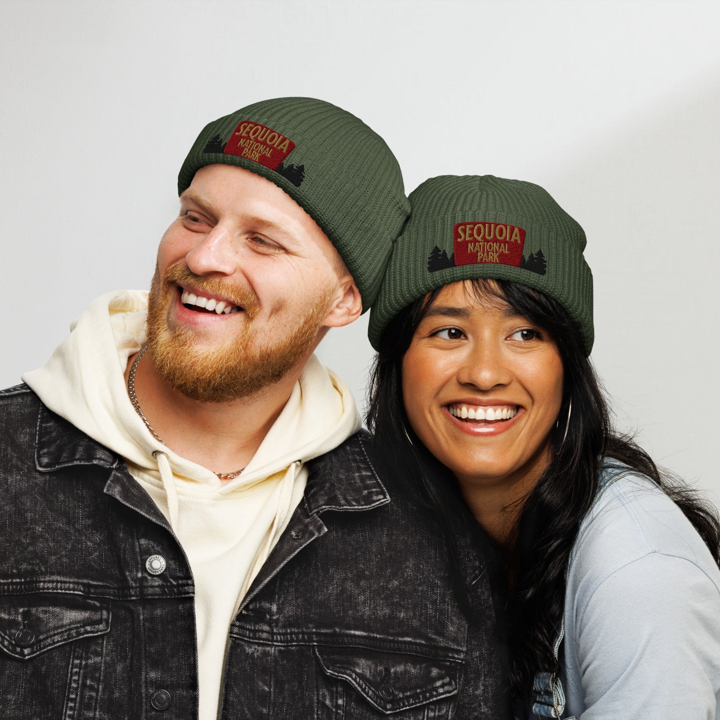 Sequoia National Park Sign Embroidered Beanie Park Service Apparel