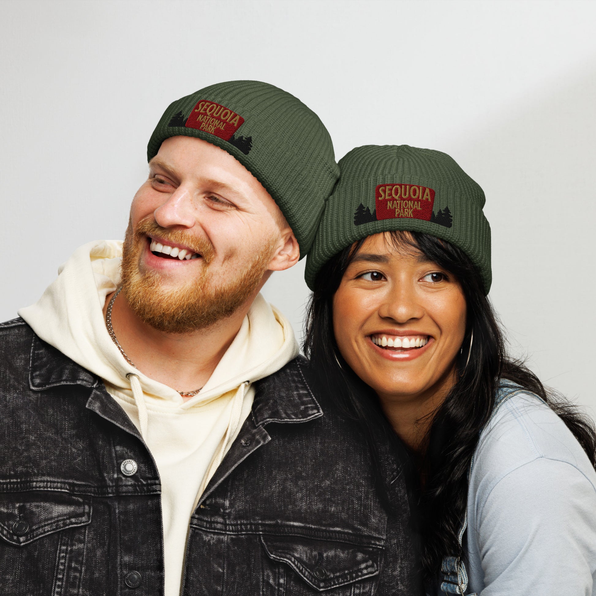 Sequoia National Park Sign Embroidered Beanie Park Service Apparel