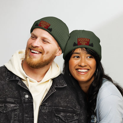 Sequoia National Park Sign Embroidered Beanie Park Service Apparel