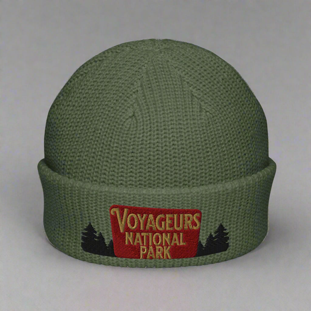 Voyageurs National Park Sign Embroidered Beanie Park Service Apparel