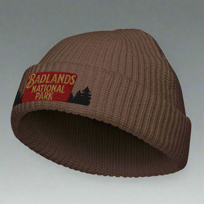 Badlands National Park Wharf Fisherman Style Embroidered Beanie Park Service Apparel