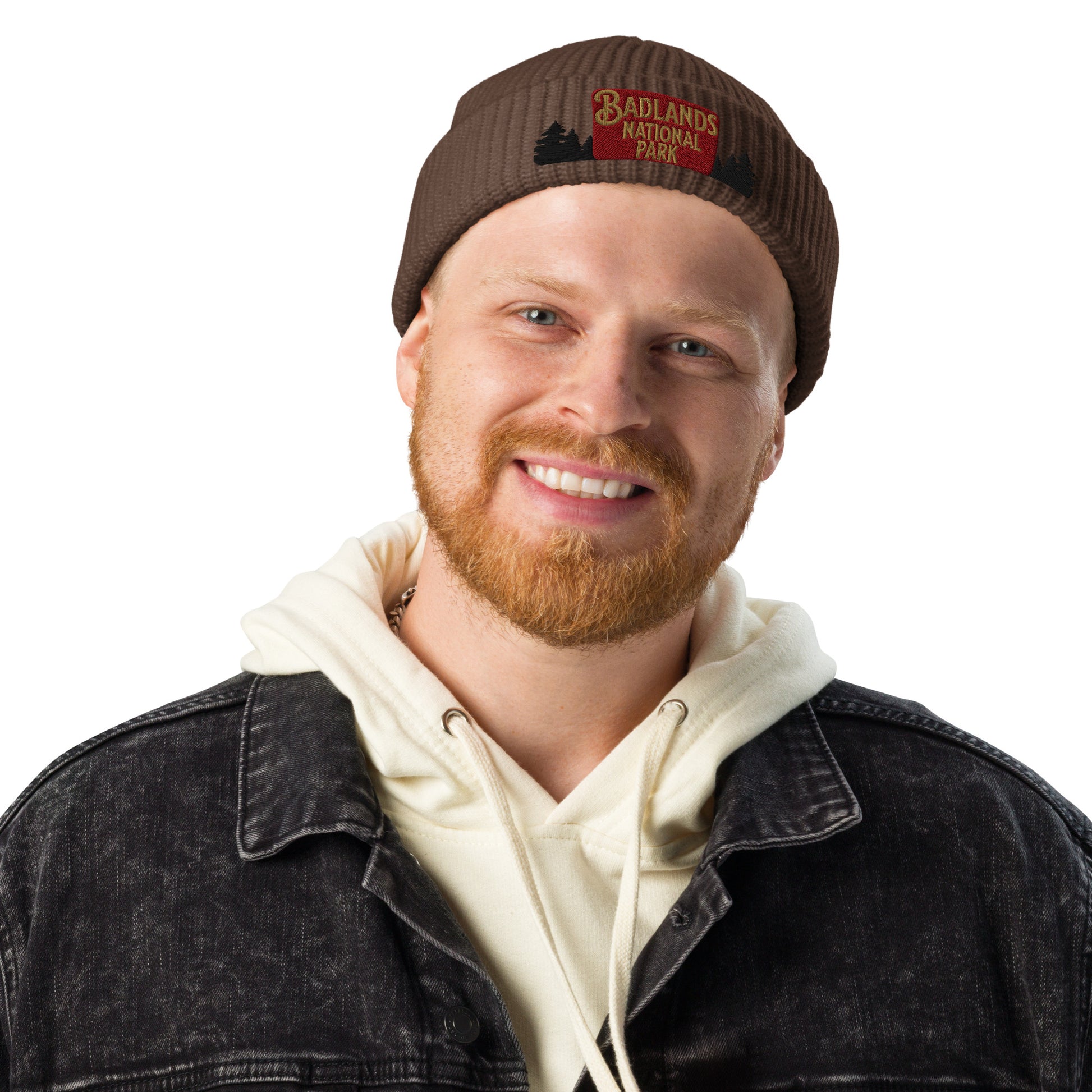 Badlands National Park Wharf Fisherman Style Embroidered Beanie Park Service Apparel