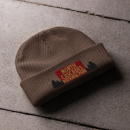 North Cascades National Park Sign Embroidered Beanie Park Service Apparel