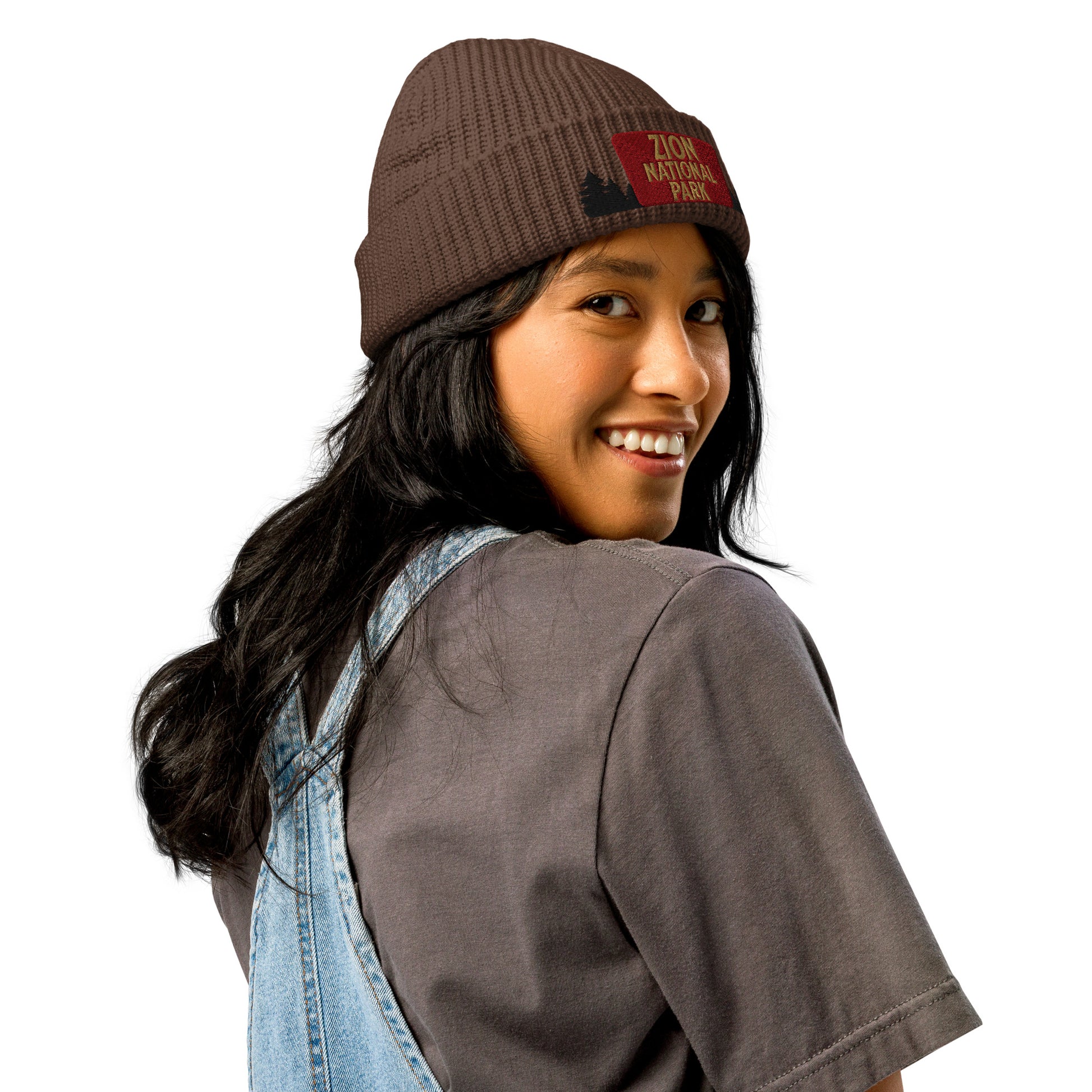 Zion National Park Sign Embroidered Beanie Park Service Apparel