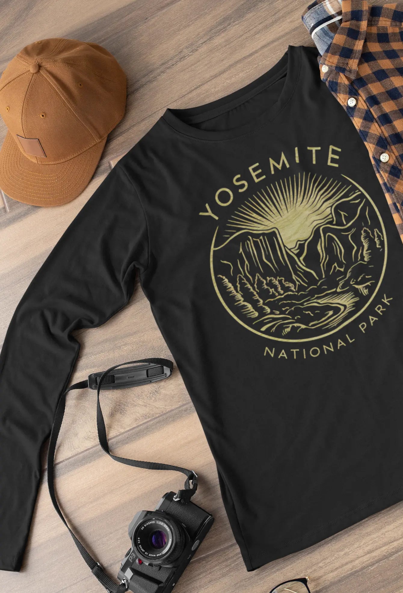 Yosemite National Park Unisex Fit Long Sleeve T-shirt Valley - Park Service Apparel
