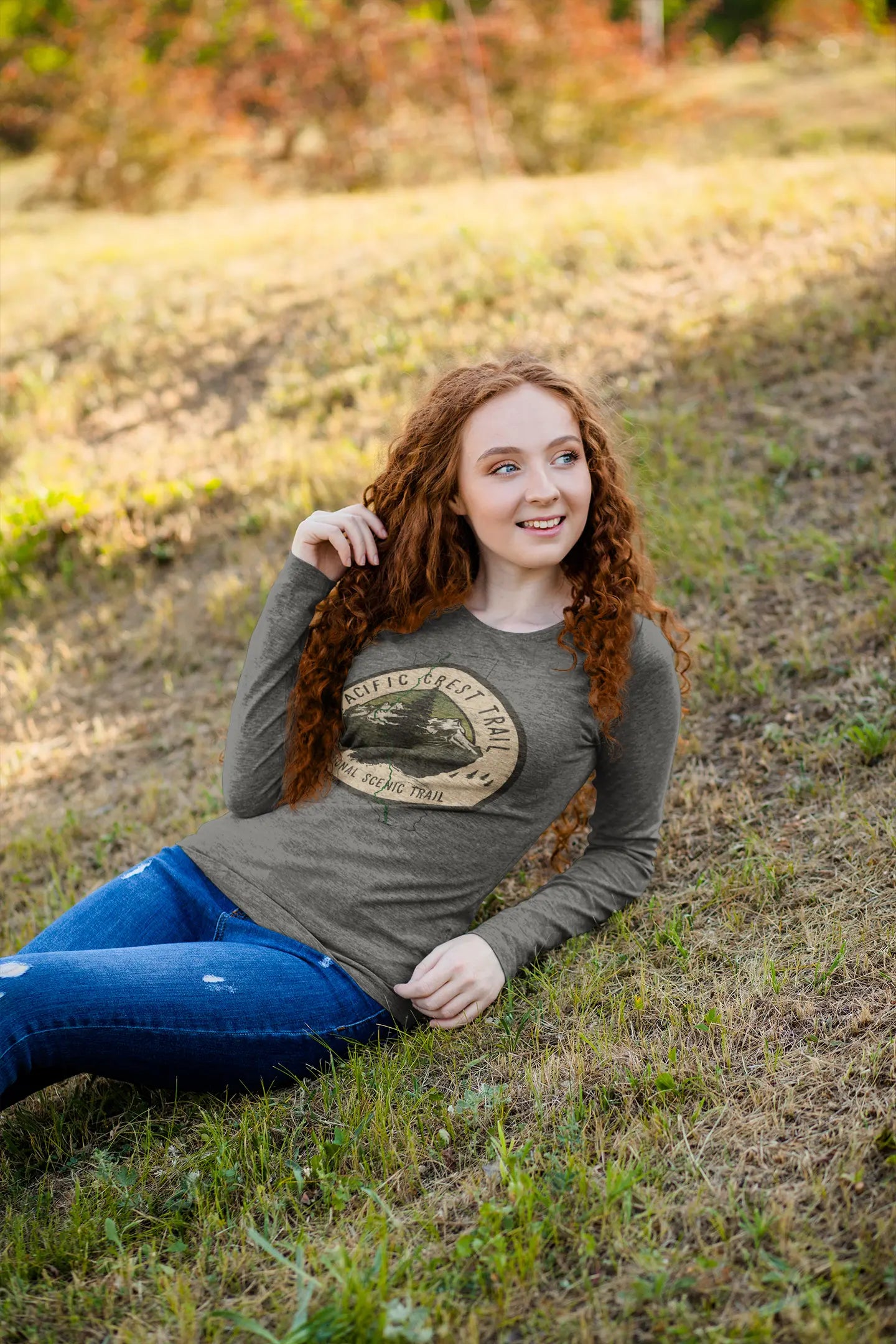 Pacific Crest National Scenic Trail Unisex Fit Long Sleeve T-shirt PCT - Park Service Apparel