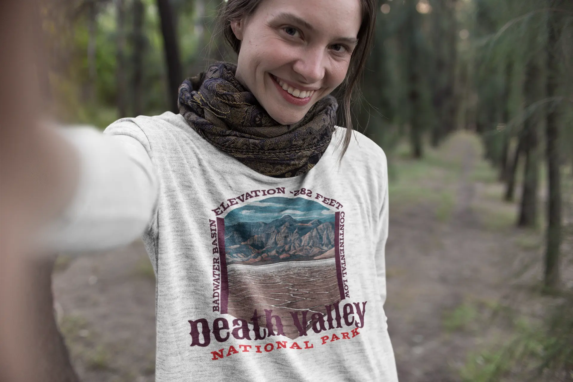 Death Valley National Park Unisex Fit Long Sleeve T-shirt Badwater Basin - Park Service Apparel