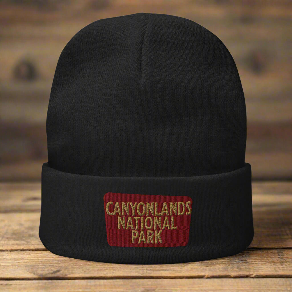 Canyonlands Embroidered Beanie Beanie Park Service Apparel Black