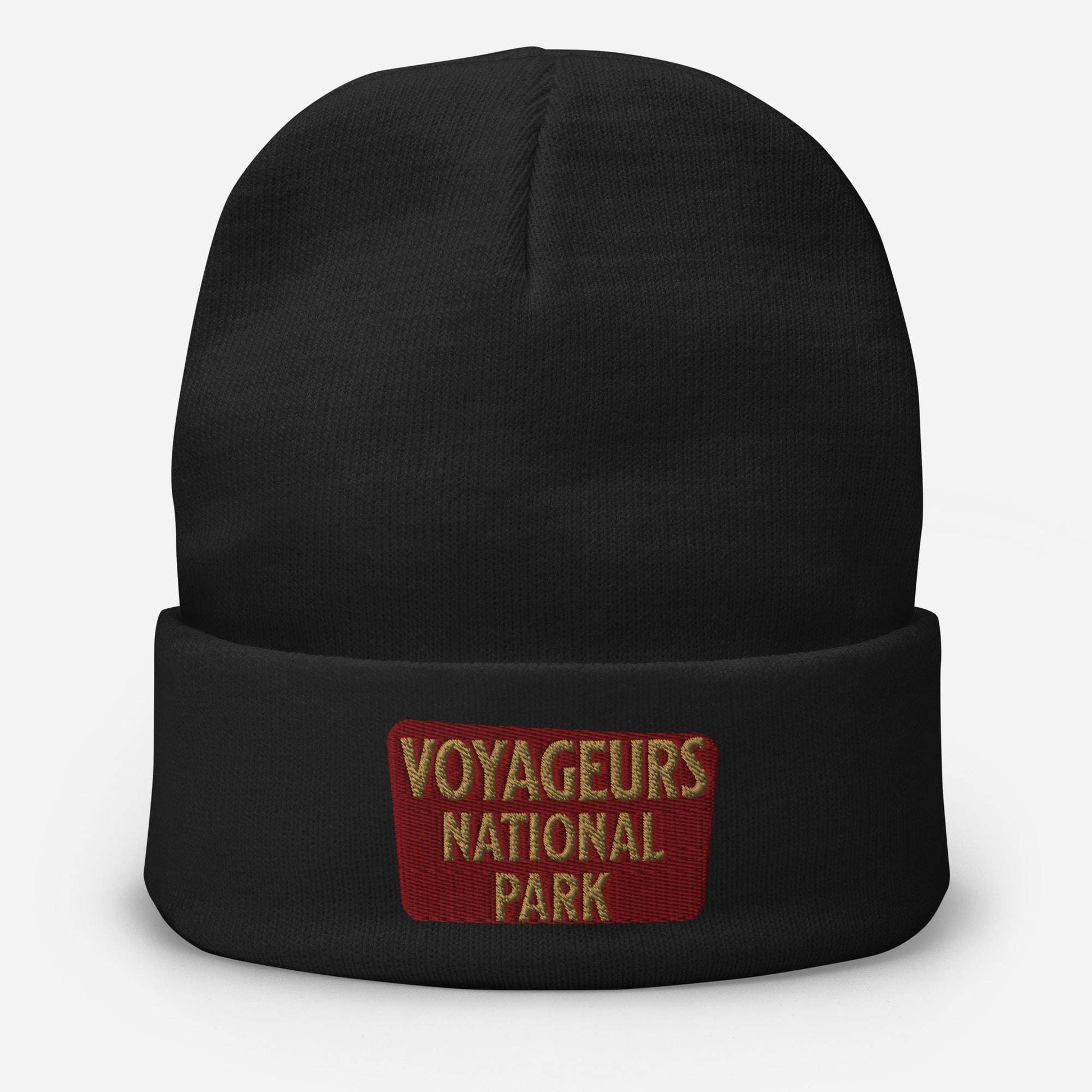 Voyageurs National Park Embroidered Beanie Beanie Park Service Apparel Black