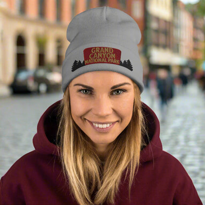 Grand Canyon National Park Sign Embroidered Beanie Beanie Park Service Apparel
