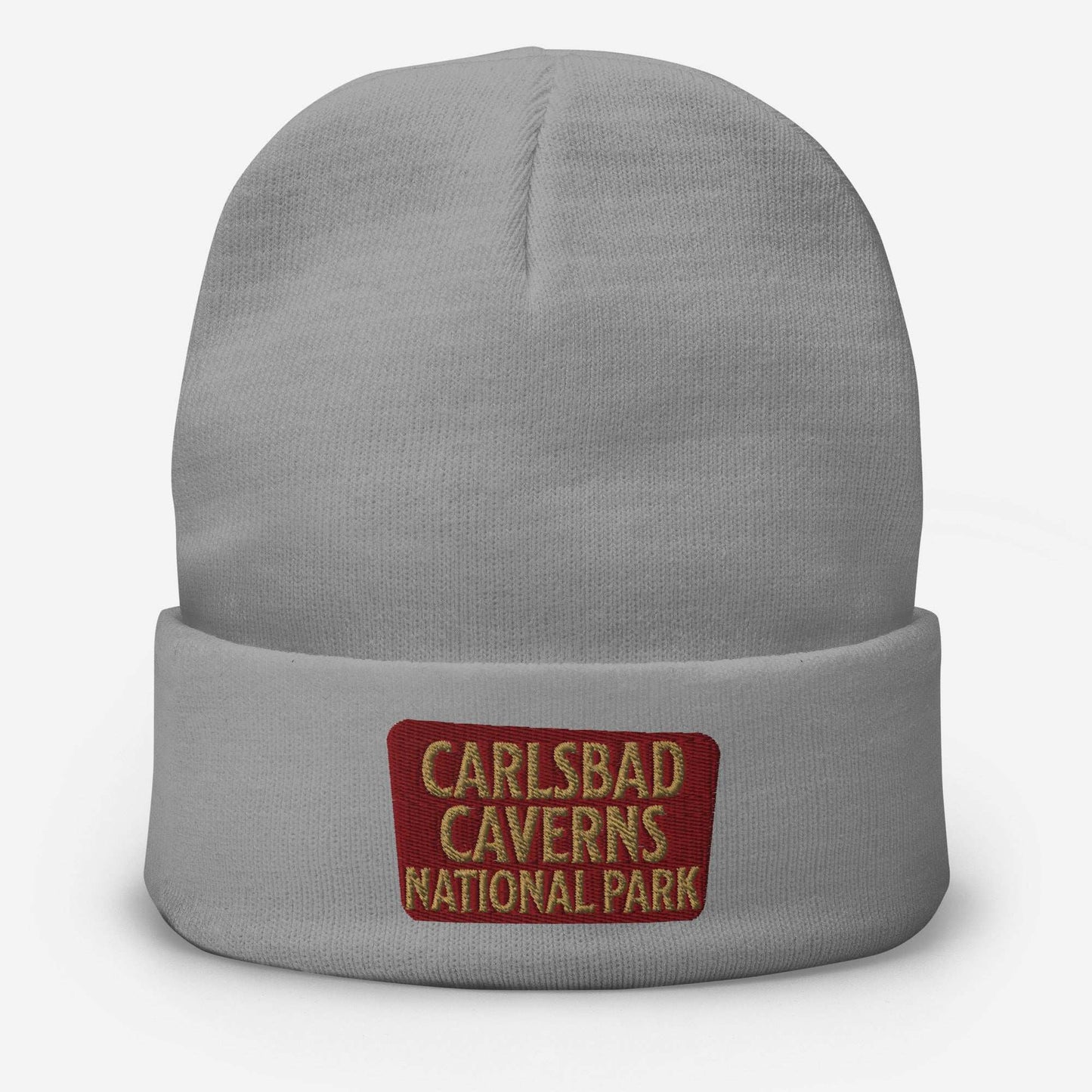 Carlsbad Caverns Embroidered Beanie Beanie Park Service Apparel Gray