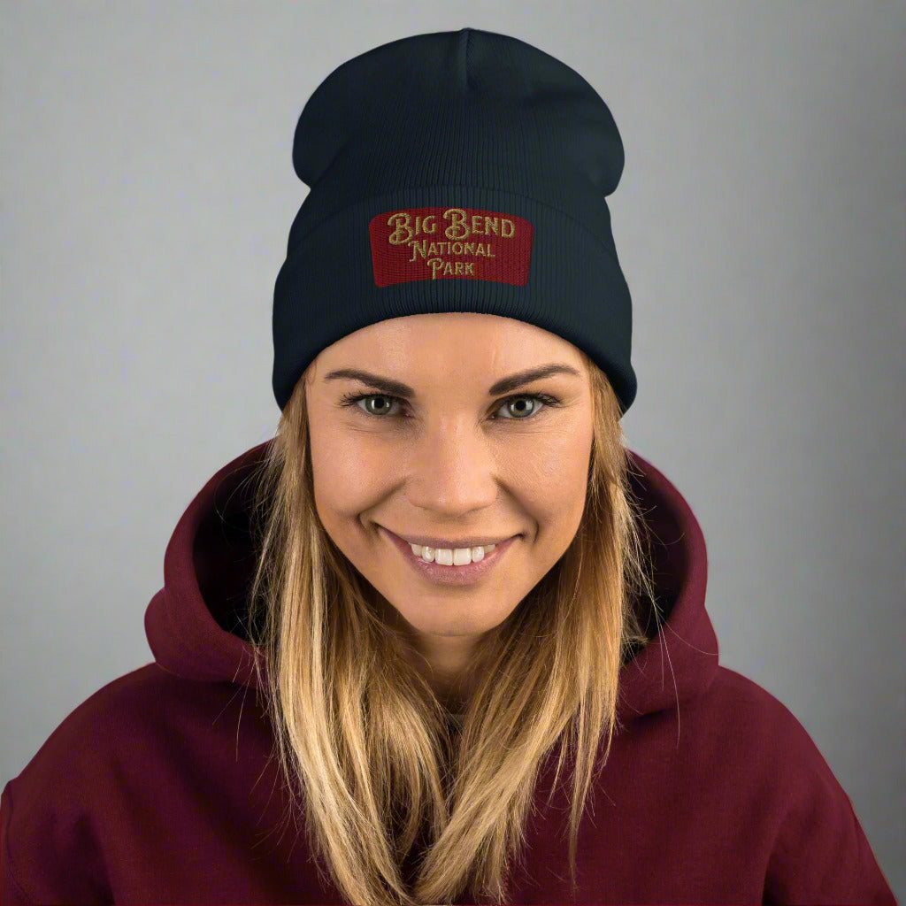 Big Bend National Park Embroidered Beanie Beanie Park Service Apparel