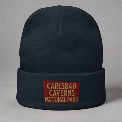 Carlsbad Caverns Embroidered Beanie Beanie Park Service Apparel Navy