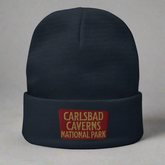 Carlsbad Caverns Embroidered Beanie Beanie Park Service Apparel Navy