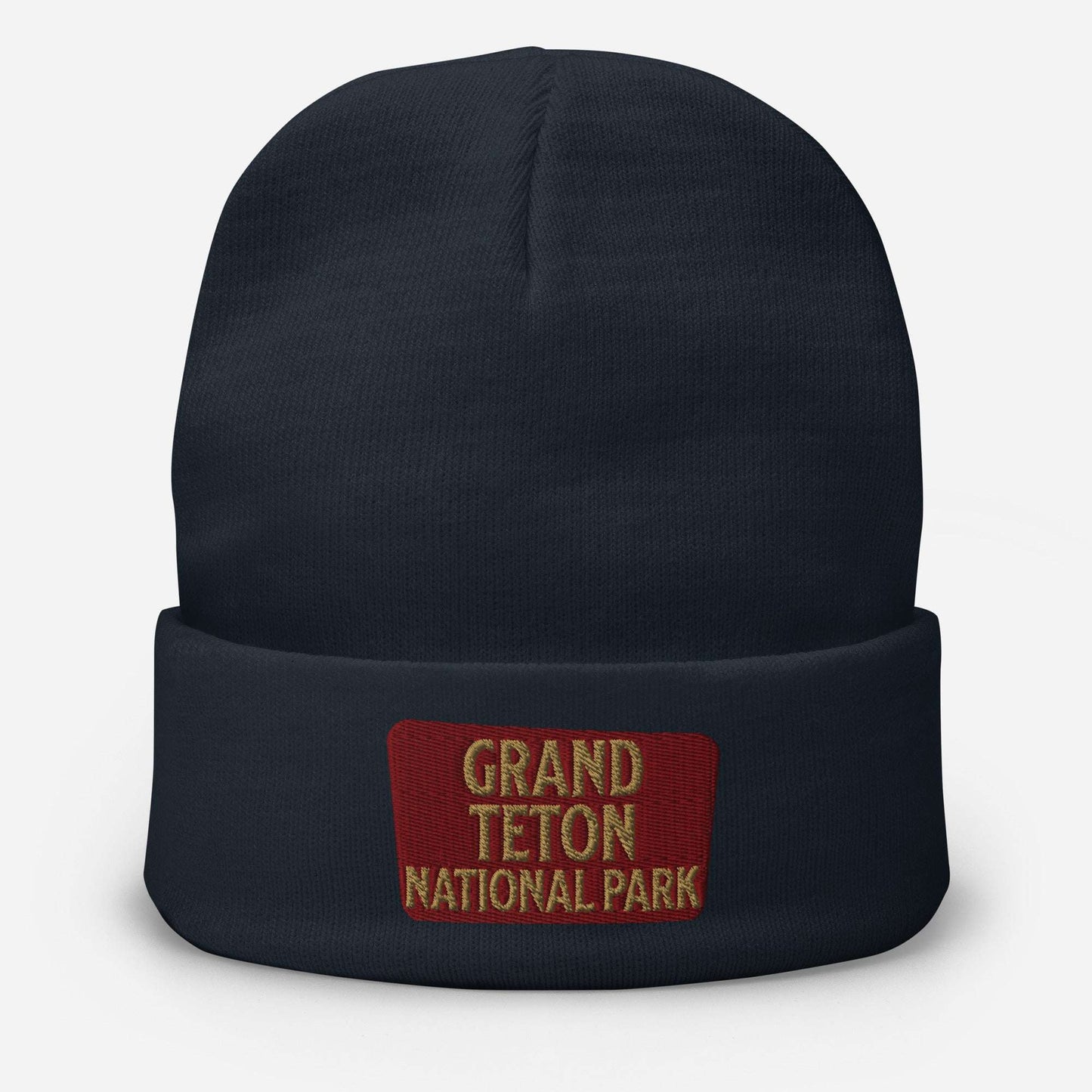 Grand Teton Embroidered Beanie hat Park Service Apparel Navy