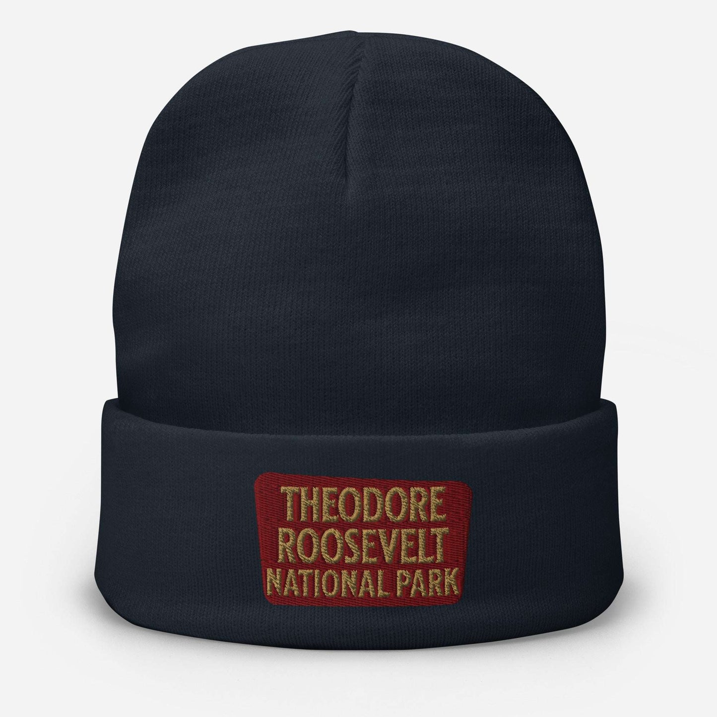 Theodore Roosevelt NP Embroidered Beanie Park Service Apparel Navy