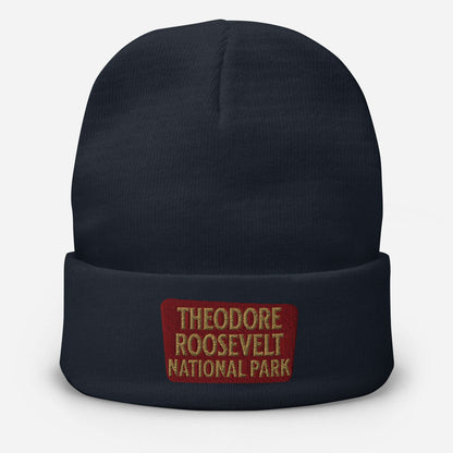 Theodore Roosevelt NP Embroidered Beanie Park Service Apparel Navy