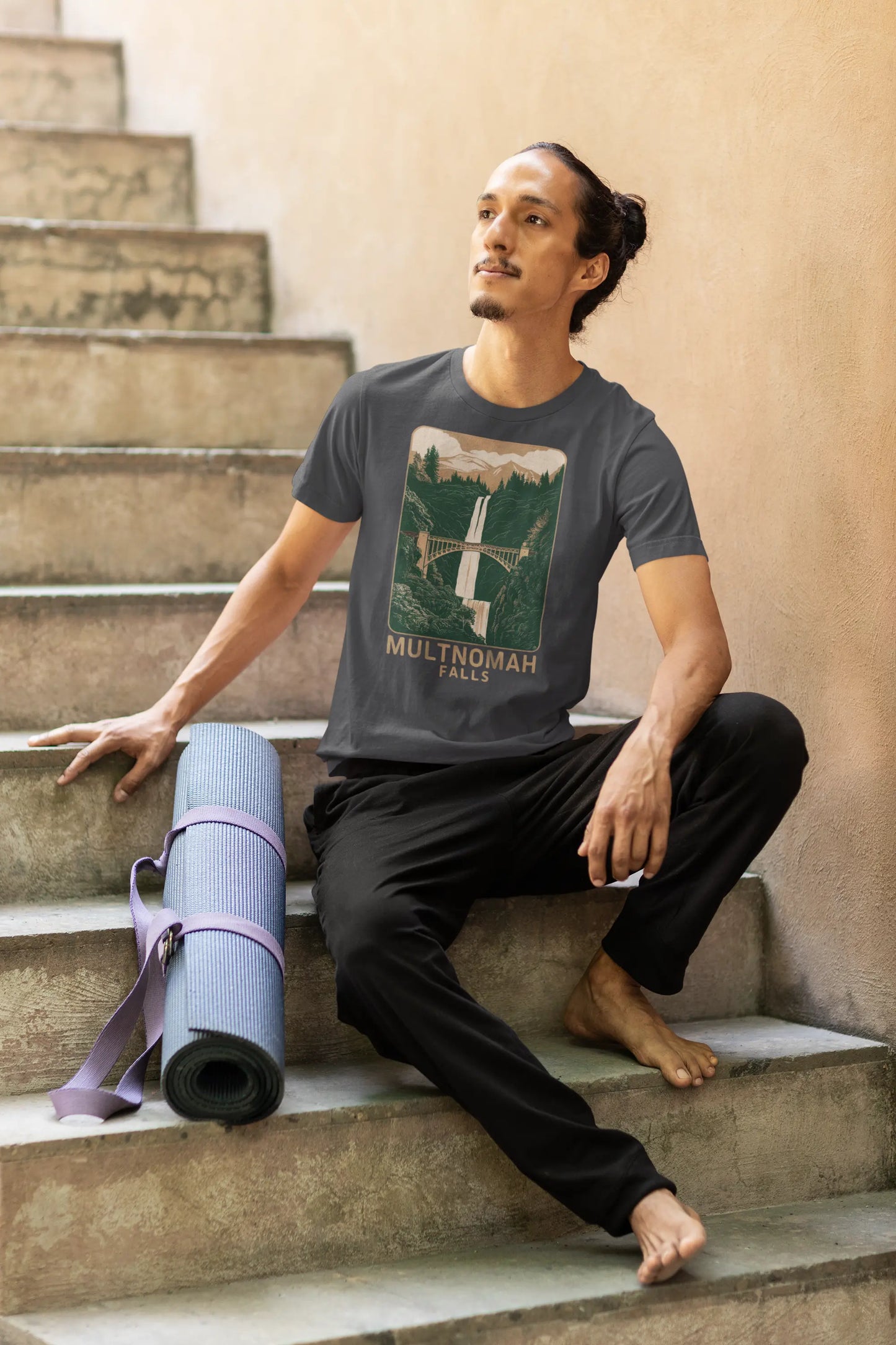 Multnomah Falls Oregon Unisex Fit Soft T-shirt Columbia River Gorge - Park Service Apparel