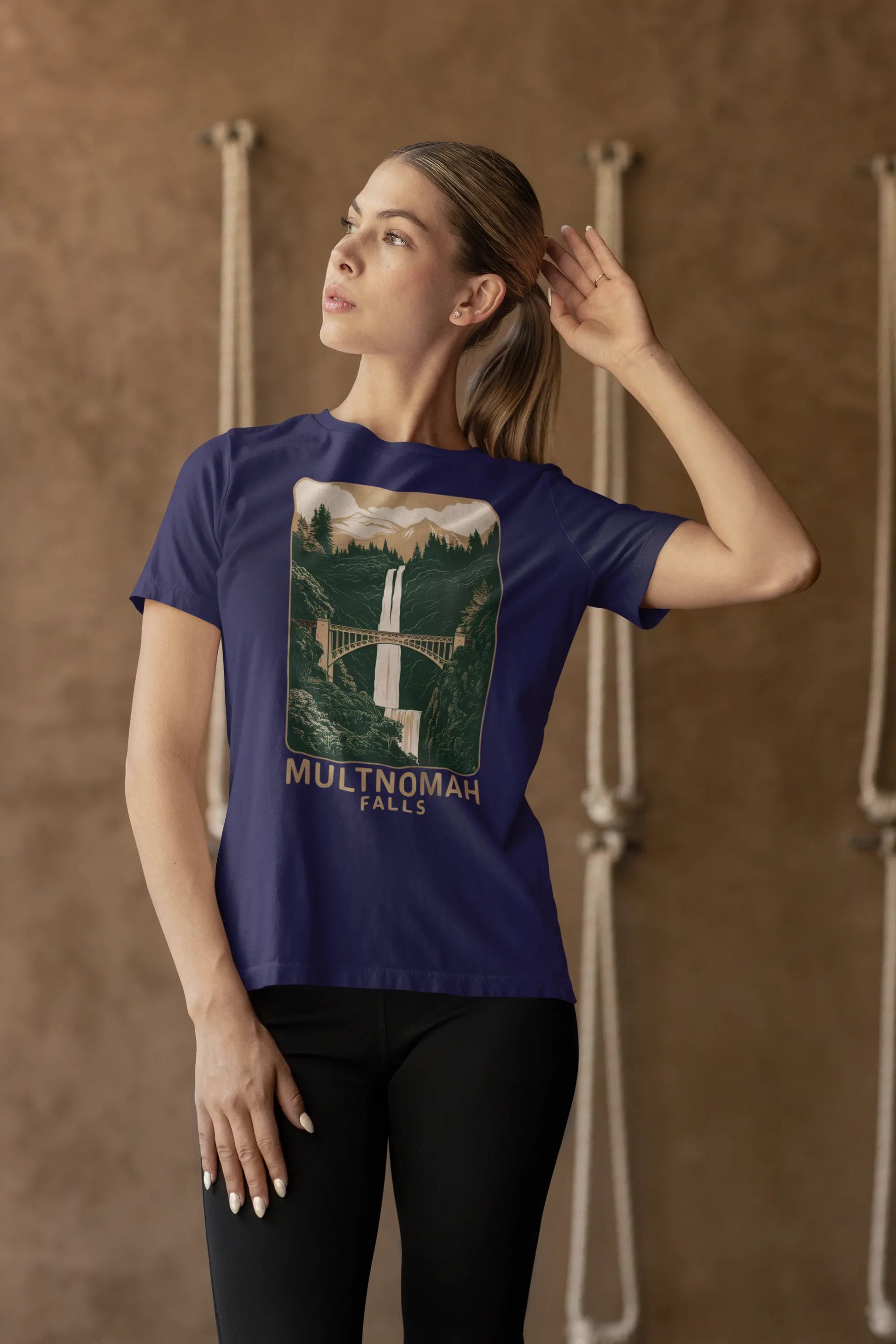 Multnomah Falls Oregon Unisex Fit Soft T-shirt Columbia River Gorge - Park Service Apparel