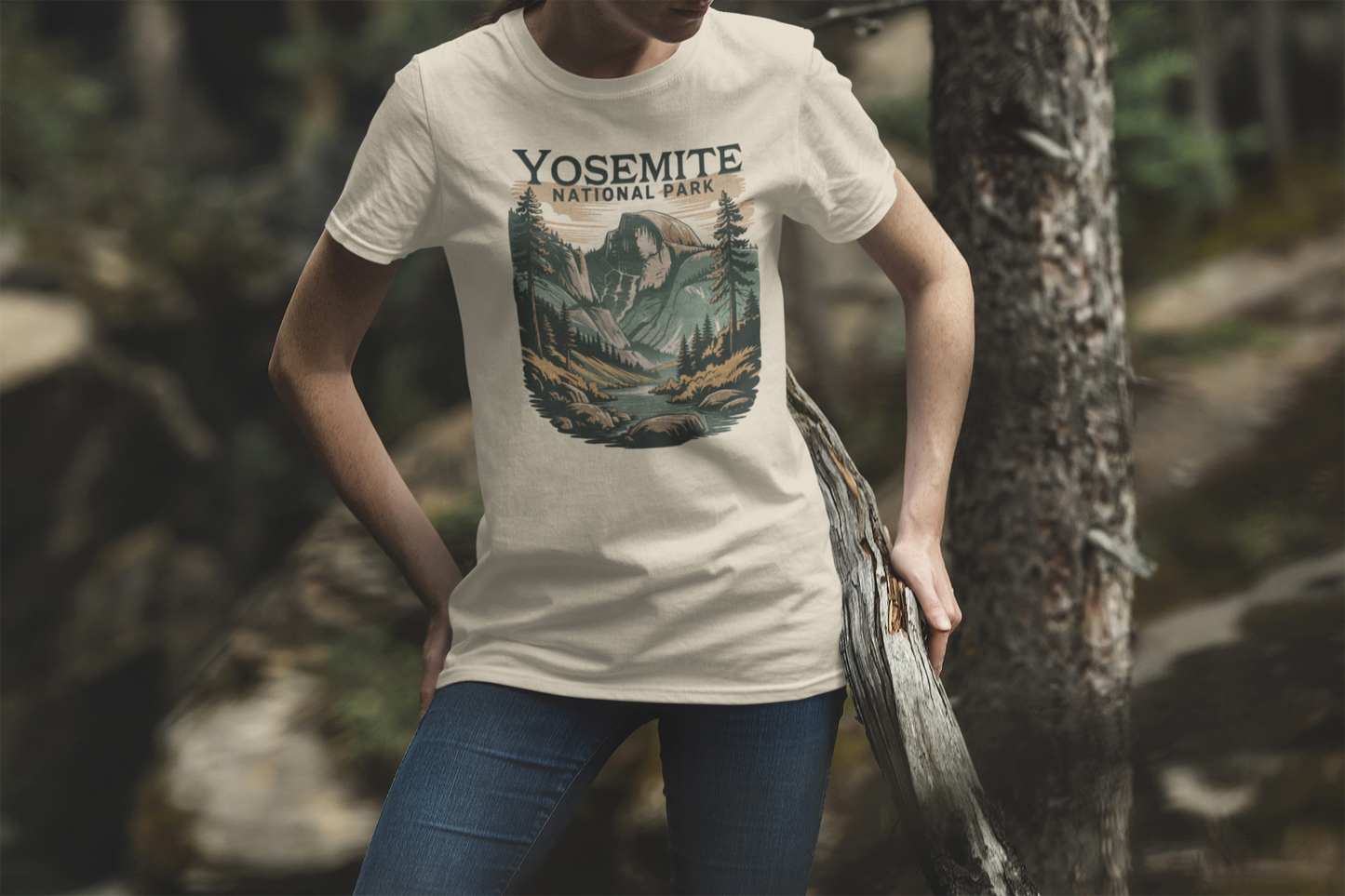 Yosemite Valley Half Dome Unisex Fit Soft T-Shirt Printify