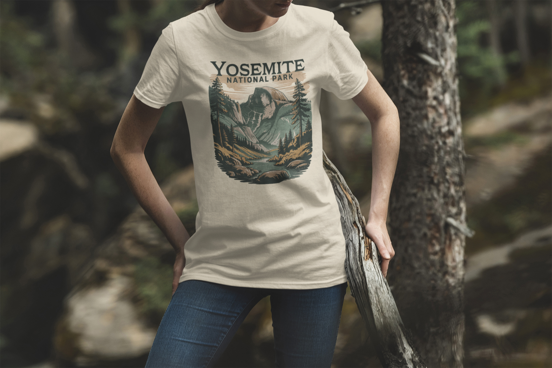 Yosemite Valley Half Dome Unisex Fit Soft T-Shirt Printify