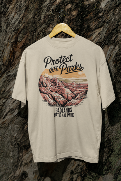 Protect Our Parks Badlands National Park Unisex Fit Soft T-Shirt Printify