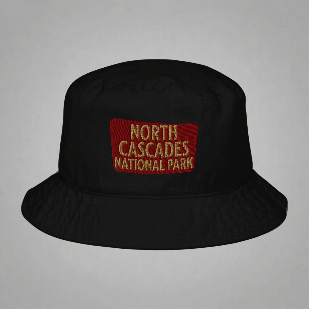 North Cascades National Park Organic Embroidered Bucket Hat Park Service Apparel