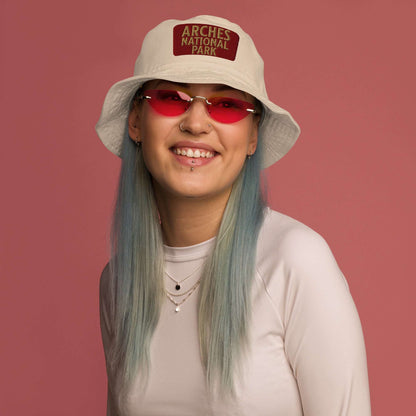 Arches National Park Embroidered Organic Bucket Hat hat Park Service Apparel