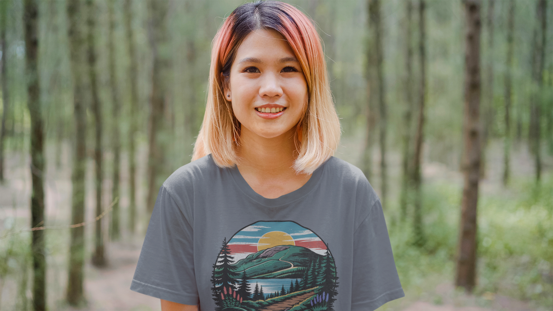 Acadia National Park Unisex Fit Soft T-Shirt Hiking Printify