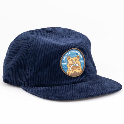 Protect Our Parks Bear Corduroy Cap Rainier Watch