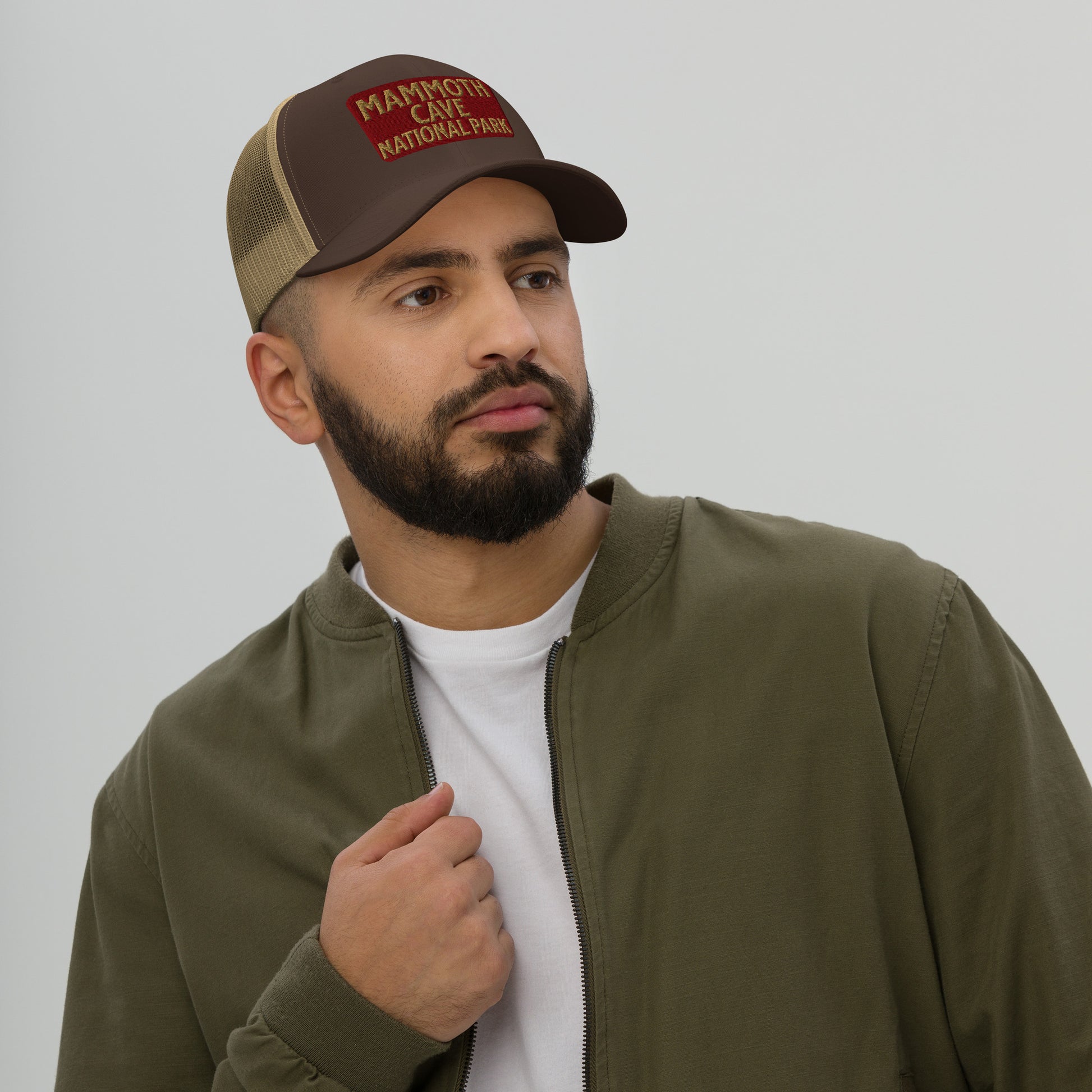 Mammoth Cave National Park Sign Embroidered Trucker Hat Park Service Apparel