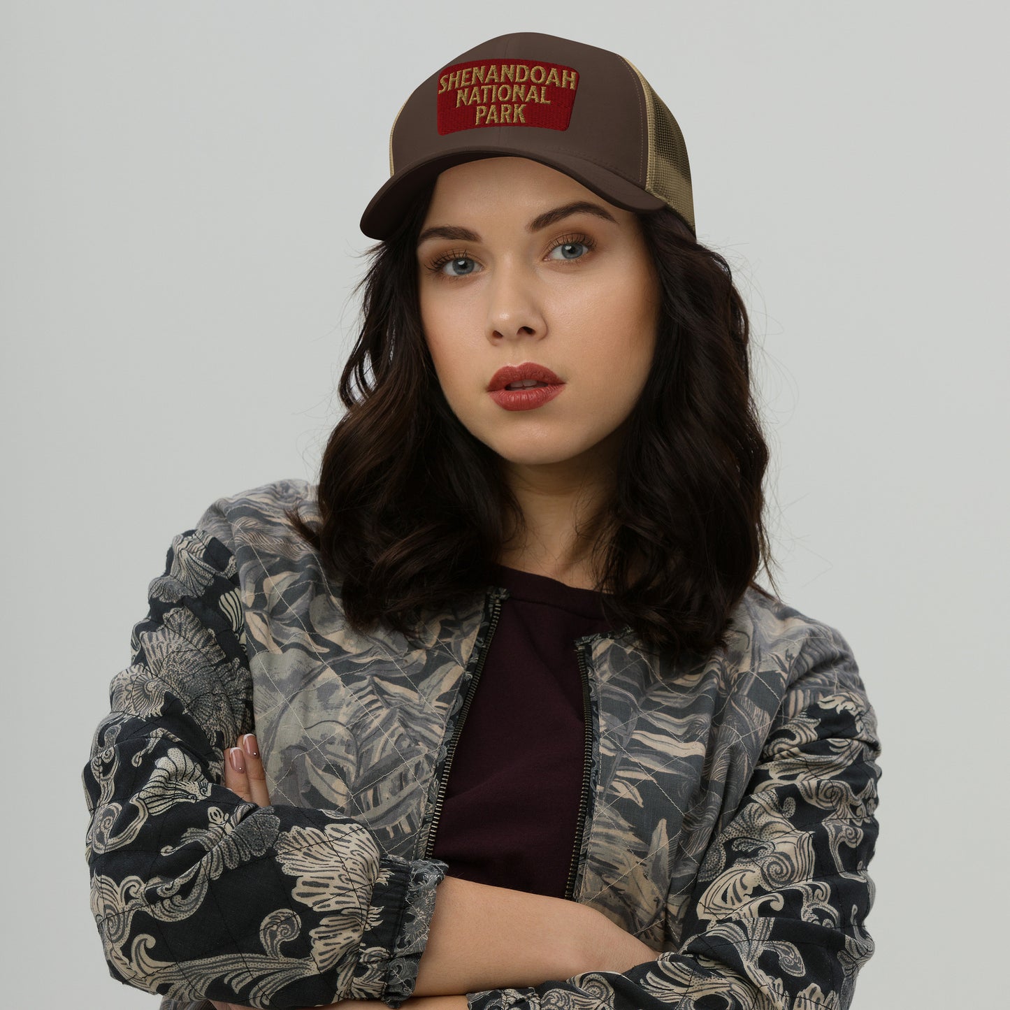 Shenandoah National Park Sign Embroidered Trucker Hat Park Service Apparel